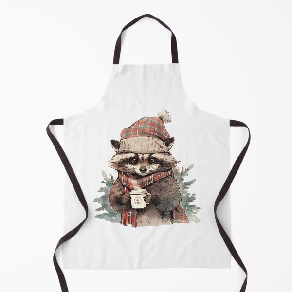 Item preview, Christmas racoon with a Santa Hat designed and sold by asianspalace.