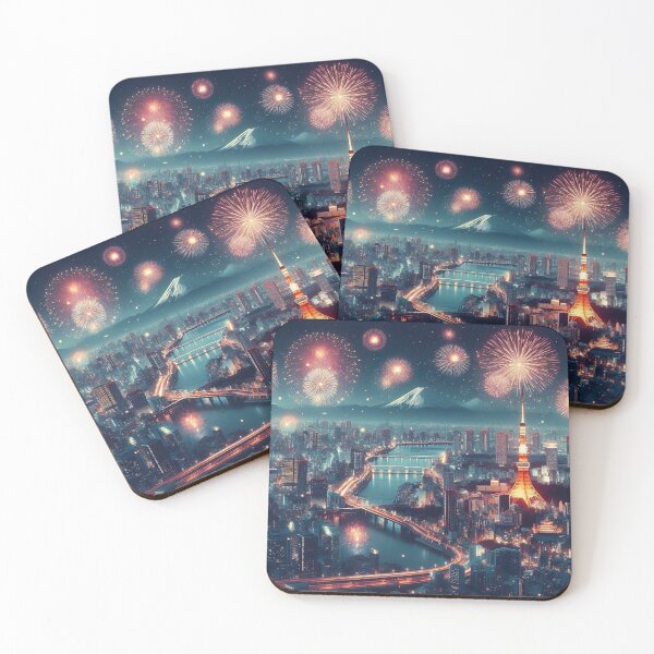 Item preview, "New Year's Eve Spectacle: Fireworks Painting the Night Sky" designed and sold by Huycao211.