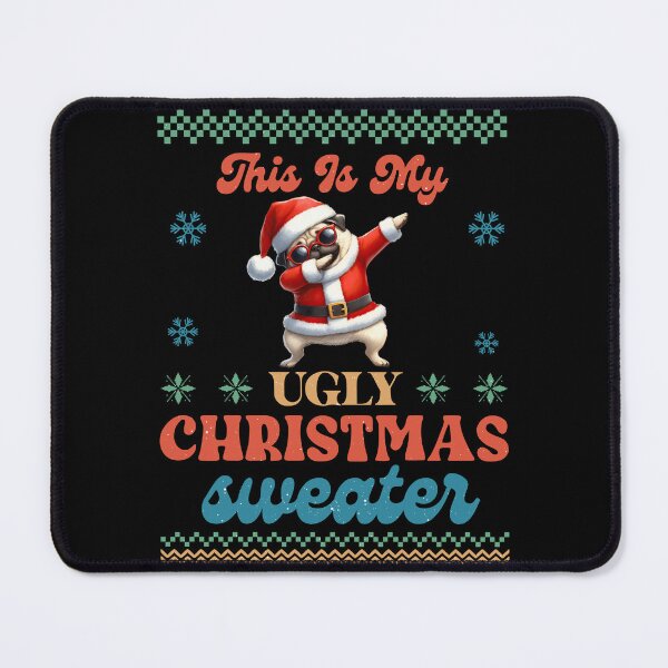 Item preview, "This Is My Ugly Christmas Sweater Dabbing Pug Edition" designed and sold by Xhevahir.