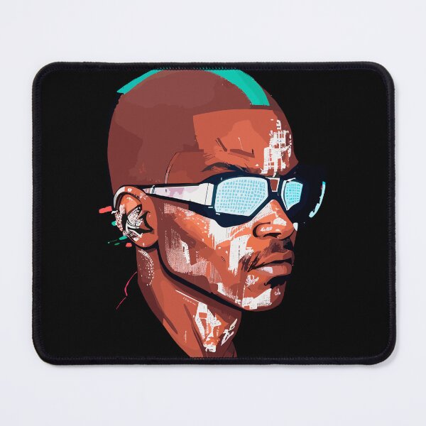 Item preview, Cyberpunk Black Man designed and sold by blackink-design.