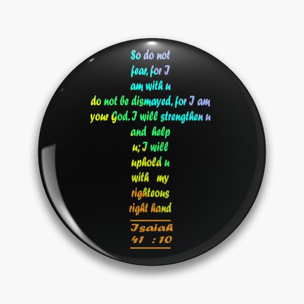 Item preview, Isaiah 41- do not fear for i am with you | scripture verse | bible verse |  cross design - multicolor designed and sold by ZechJohnRB.