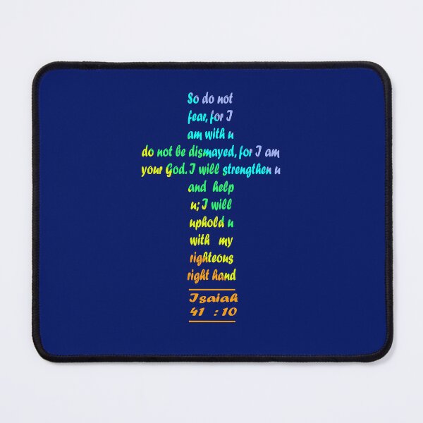 Item preview, Isaiah 41- do not fear for i am with you | scripture verse | bible verse | cross design - multicolor designed and sold by ZechJohnRB.