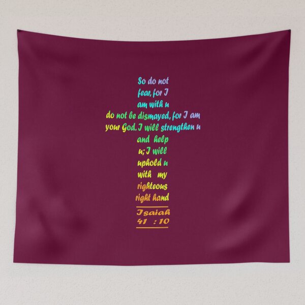 Item preview, Isaiah 41- do not fear for i am with you | scripture verse | bible verse |  cross design - multicolor designed and sold by ZechJohnRB.