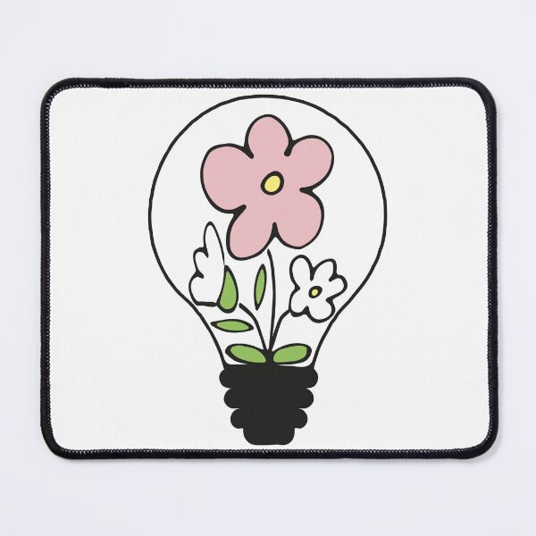 Item preview, Floral lightbulb with cute flowers - green nature energy  designed and sold by NataliaVVV.