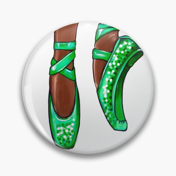 Item preview, Ballet shoes African American dancer, Black ballerina dancing in green pointe shoes Love Ballet designed and sold by Artonmytee.
