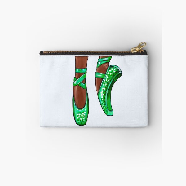 Item preview, Ballet shoes African American dancer, Black ballerina dancing in green pointe shoes Love Ballet designed and sold by Artonmytee.