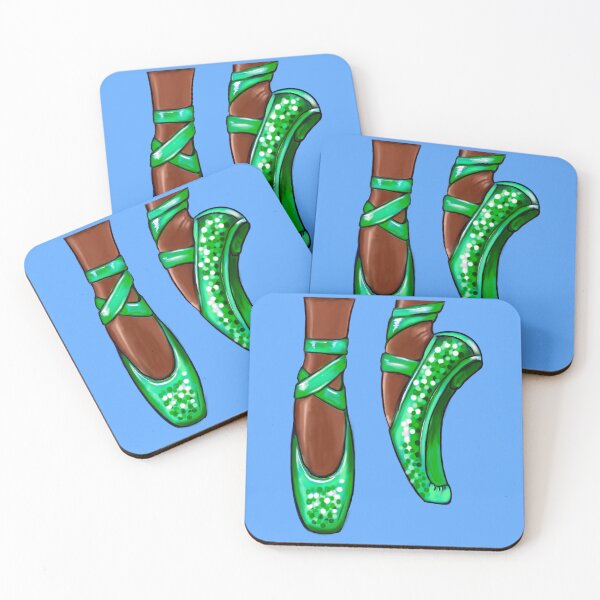 Item preview, Ballet shoes African American dancer, Black ballerina dancing in green pointe shoes Love Ballet designed and sold by Artonmytee.