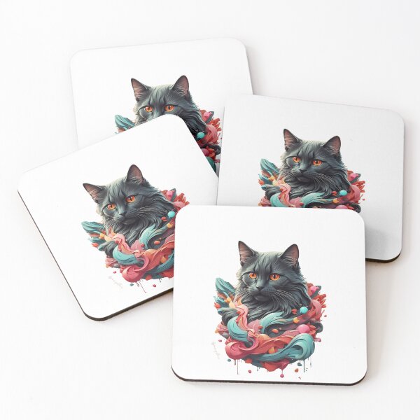 Item preview, Cute Black Cat with Vivid Design designed and sold by SpicyOne.