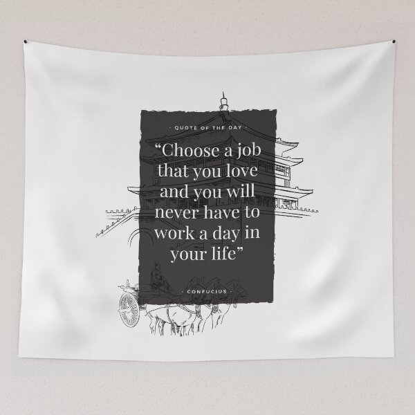 Item preview, Confucius quote and japanese art for philosophy lovers designed and sold by CachoGlorious.