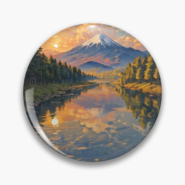 Item preview, Dawn Welcoming - A Contemporary Ukiyo-e Nature Landscape designed and sold by Kijiermono.