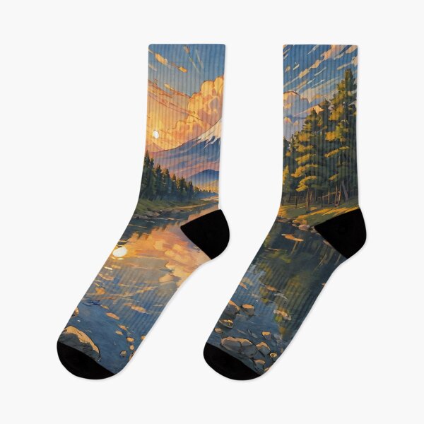 Item preview, Dawn Welcoming - A Contemporary Ukiyo-e Nature Landscape designed and sold by Kijiermono.