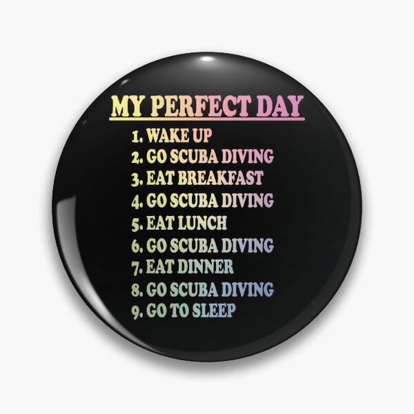 Item preview, My Perfect Day - Scuba Diving designed and sold by ScienceCorner.