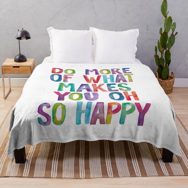 Item preview, Do More of What Makes You Oh So Happy in Rainbow Watercolors designed and sold by MotivatedType.