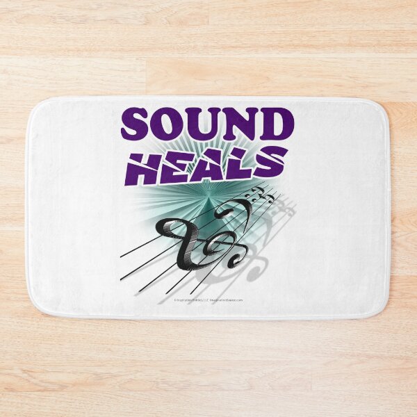 Item preview, Sound Heals with Staff & Notes - For Light Backgrounds designed and sold by The Imagination Source™.