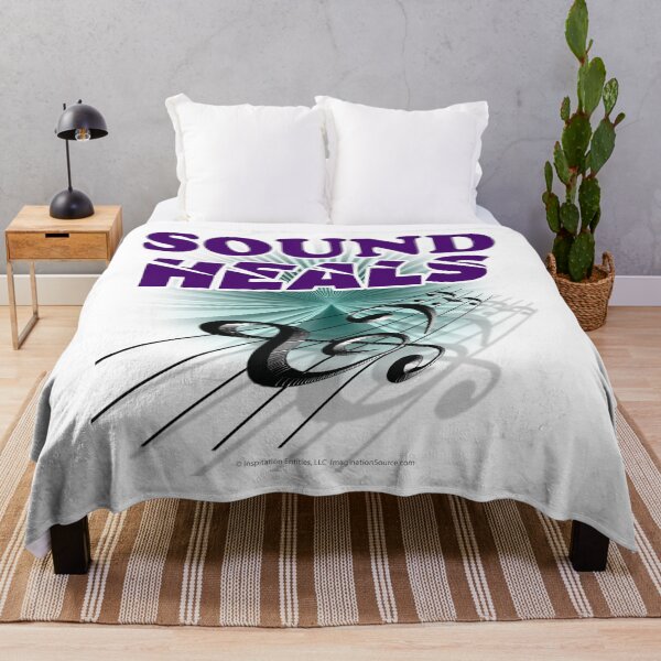 Item preview, Sound Heals with Staff & Notes - For Light Backgrounds designed and sold by The Imagination Source™.
