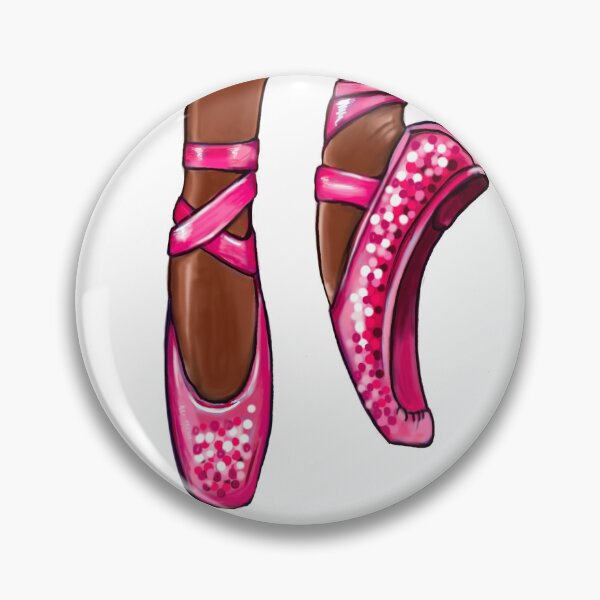 Item preview, Ballet shoes African American dancer, Black ballerina dancing in pink pointe shoes Love Ballet designed and sold by Artonmytee.
