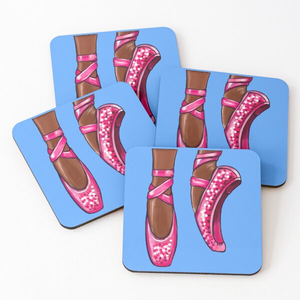 Item preview, Ballet shoes African American dancer, Black ballerina dancing in pink pointe shoes Love Ballet designed and sold by Artonmytee.
