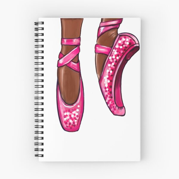 Item preview, Ballet shoes African American dancer, Black ballerina dancing in pink pointe shoes Love Ballet designed and sold by Artonmytee.