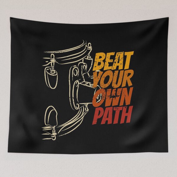 Item preview, Beat Your Own Path, Line Art of Drum designed and sold by CJansuebsri.