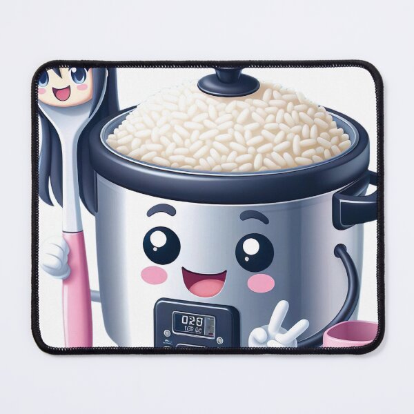 Item preview, "Whimsical Rice Cooker Adventure: Animated Charm with Cute Anime Spoon" designed and sold by Huycao211.