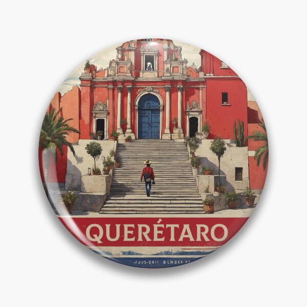 Item preview, Querétaro Mexico Vintage Poster designed and sold by TravelersGems.