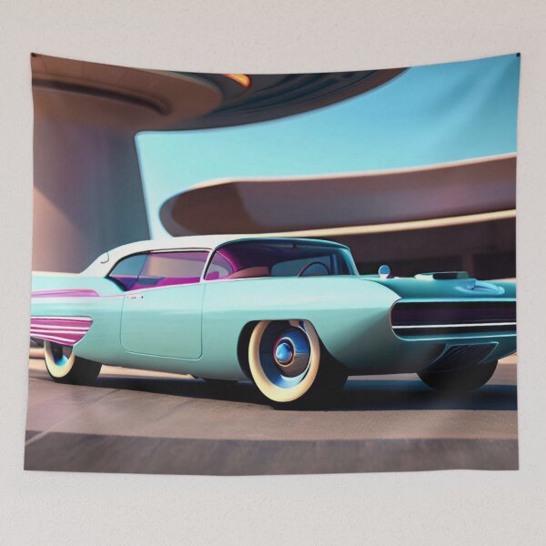 Item preview, Retro futurism muscle car designed and sold by MatrixTattoo.