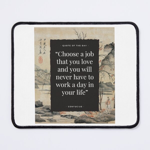 Item preview, Confucius quote + japanese art for work lovers designed and sold by CachoGlorious.