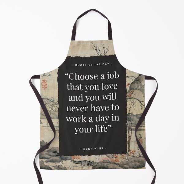 Item preview, Confucius quote + japanese art for work lovers designed and sold by CachoGlorious.