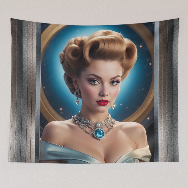 Item preview, Portrait Of Grace Wickemshire Beautiful AI Concept Art Portrait by Xzendor7 designed and sold by Xzendor7 Digital Art Creations.