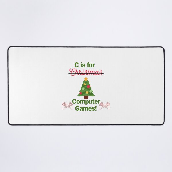 Item preview, C is for Computer Games Christmas Tree designed and sold by NimuehArt.