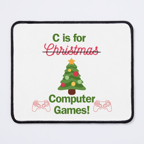 Item preview, C is for Computer Games Christmas Tree designed and sold by NimuehArt.
