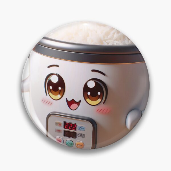 Item preview, "Whimsical Rice Cooker Adventure: Animated Charm with Cute Anime Spoon" designed and sold by Huycao211.