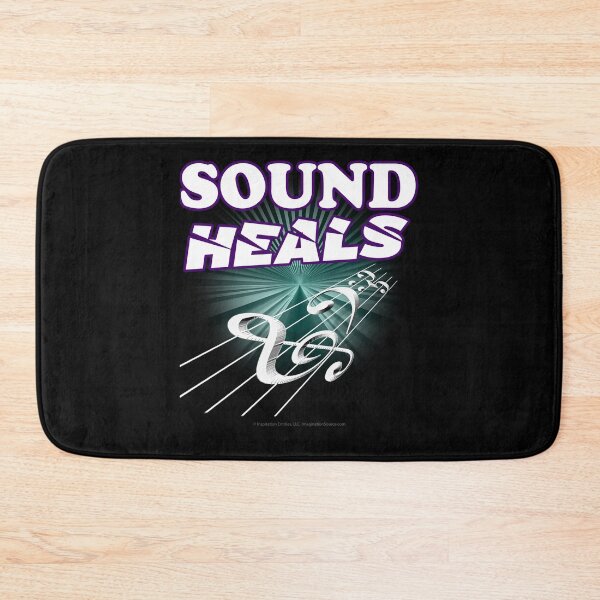 Item preview, Sound Heals with Staff & Notes - For DARK Backgrounds designed and sold by The Imagination Source™.