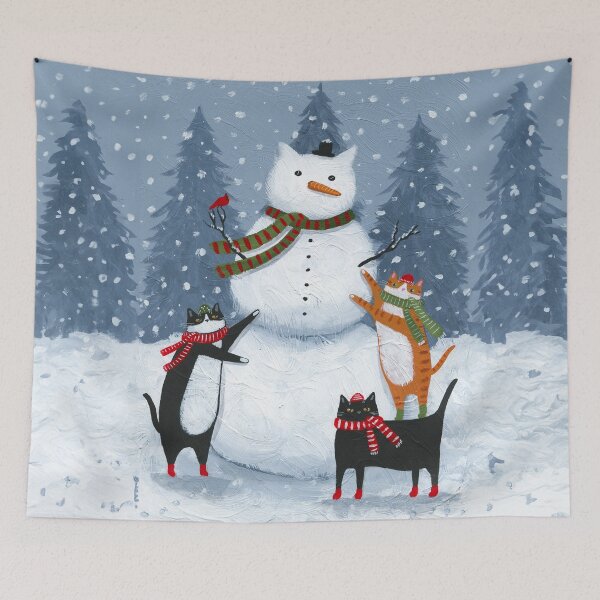 Item preview, Making A Snowcat designed and sold by KilkennyCat Art.