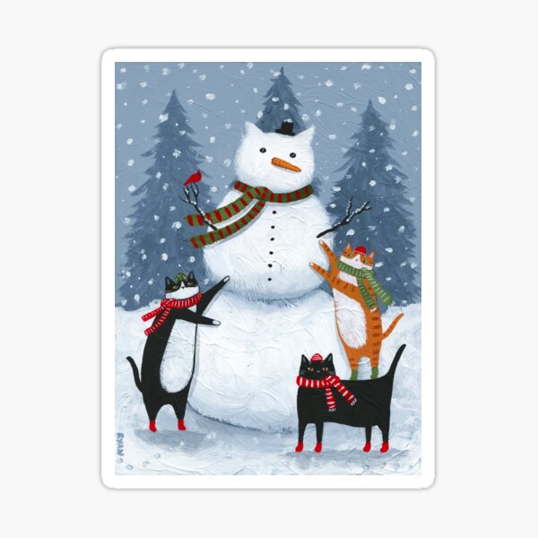 Item preview, Making A Snowcat designed and sold by KilkennyCat Art.