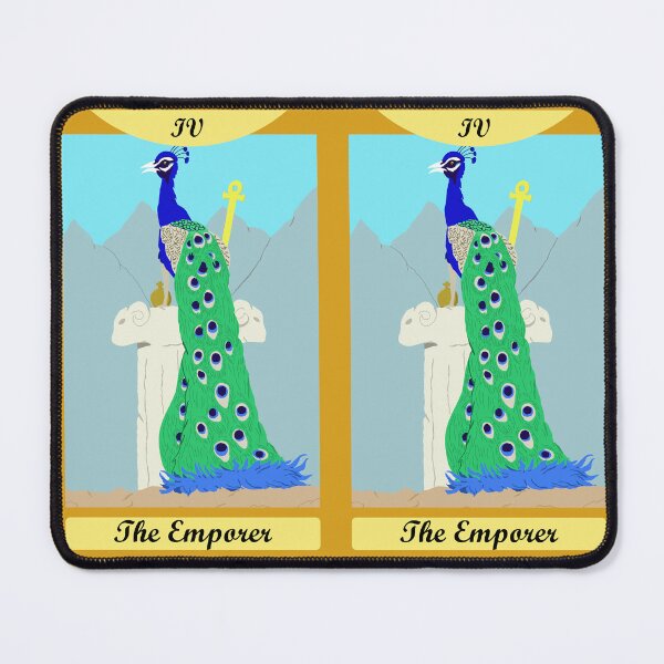 Item preview, The Emporer Tarot Card With Peacock designed and sold by TiffinByLK.