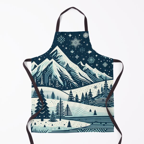 Aperçu de l'œuvre Modèle de scène d'hiver de soirée de montagne créée et vendue par ecupirate99.