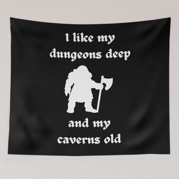 Item preview, I like my dungeons deep and my caverns old designed and sold by RockNRole.