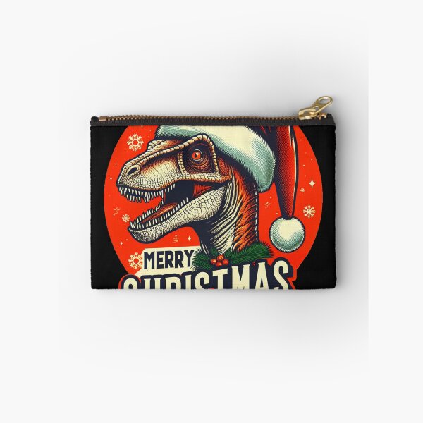 Item preview, Dinosaur Velociraptor Merry Christmas designed and sold by vectcd.