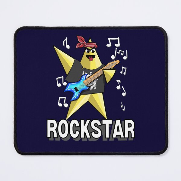 Item preview, Rockstar Pun with a Cartoon Star Rocking Out designed and sold by AloraDawnEve.