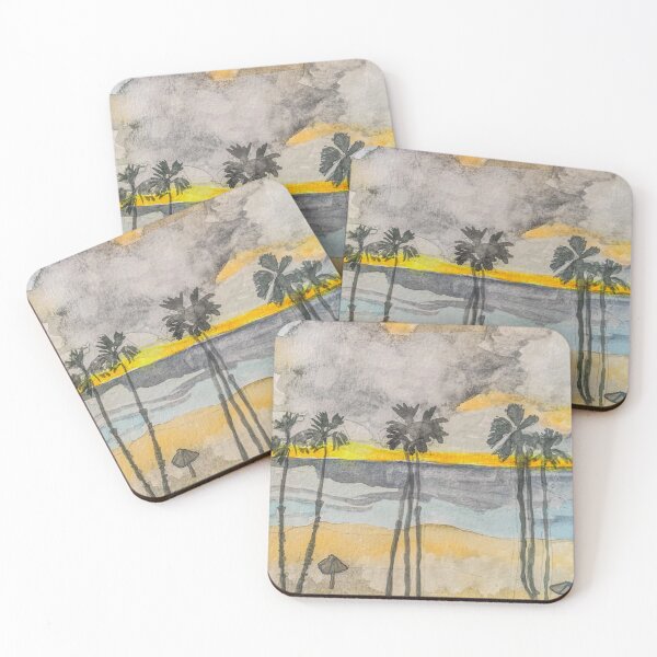 Item preview, palmeras al atardecer designed and sold by Holmbergart.