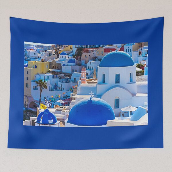 Item preview, Blue Domes, Oia, Santorini designed and sold by Brian Shaw.