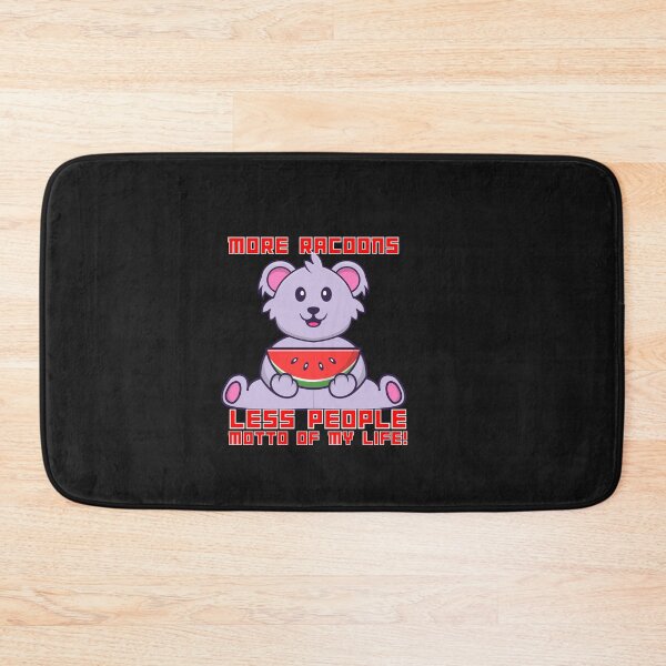 Item preview, More Raccoons, Less People Funny Typography designed and sold by thedazzlingmonk.