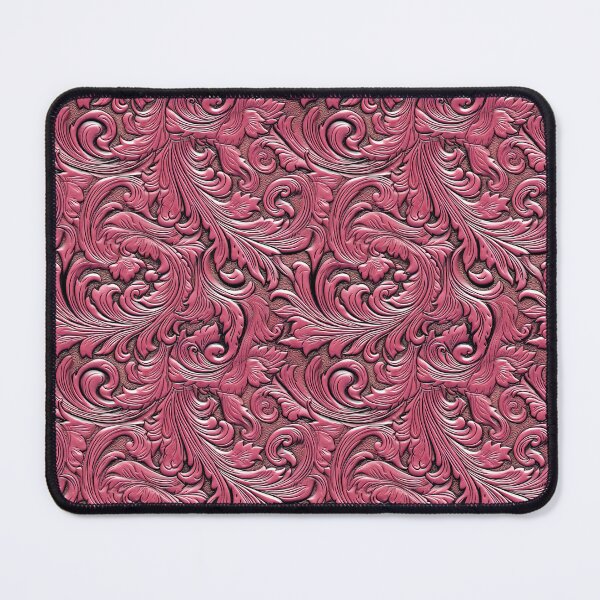 Item preview, Embossed pink floral leather designed and sold by Mercedes P.