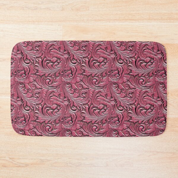 Item preview, Embossed pink floral leather designed and sold by Mercedes P.