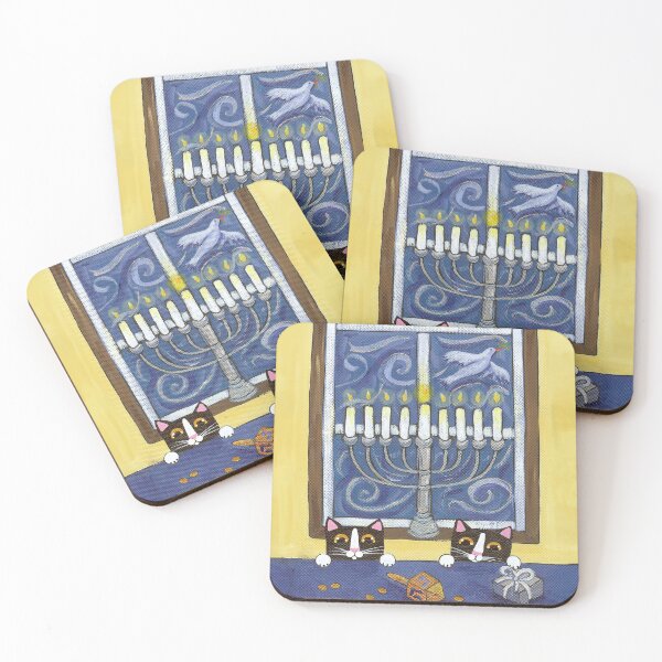 Item preview, Hanukkah Cats designed and sold by KilkennyCat Art.