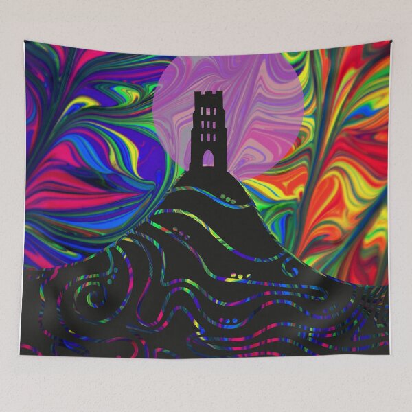 Item preview, Magic Glastonbury Tor Rainbow designed and sold by Silvia Galliani.