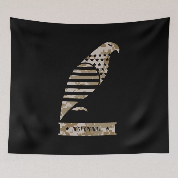 Item preview, NEST Apparel Logo (MARPAT: Desert Edition) designed and sold by feehanm97.