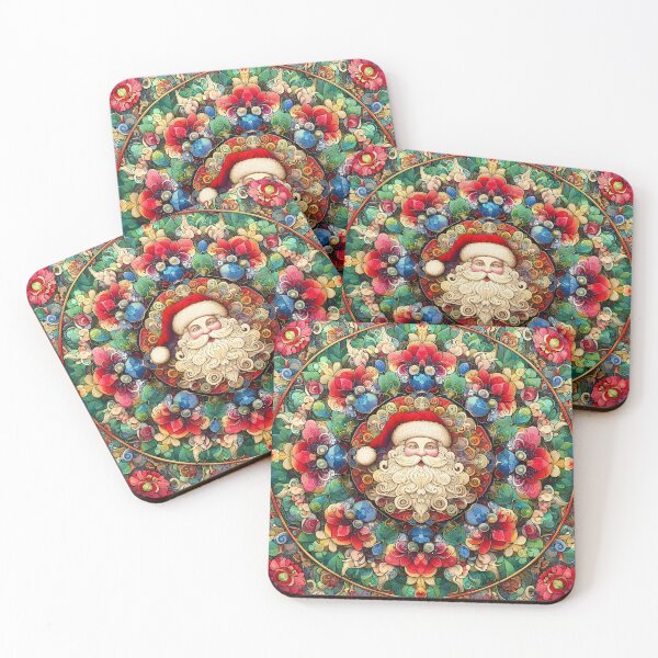 Item preview, The Seasonal Warmth: Santa Claus in Mandala Style designed and sold by OneMeArt.