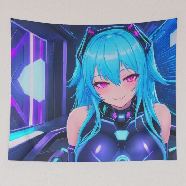 Item preview, Blue anime future designed and sold by AdultAnime.